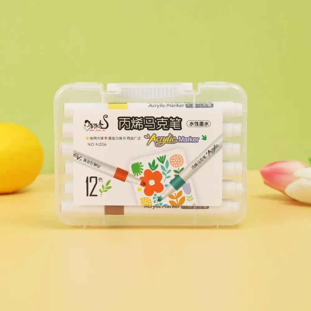 

Водостойкие акриловые маркеры для рисования и граффити, 12/24/36/48/60 цветов, для творчества и DIY-проектов