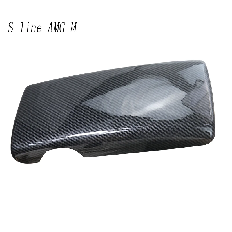 For Mercedes Benz SLK R171 2004-2010 class Car Sticker Stowing Tidying Armrest Box Panel Carbon fiber Cover Interior Accessories