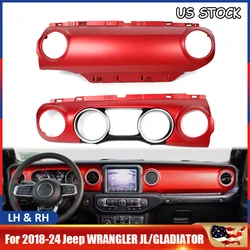 For 2018-2024 Jeep Wrangler Jl Gladiator Driver Rubicon Dash Trim Strip 6AB21SRRAA,6AB28SRRAD Steering Wheel Accessories