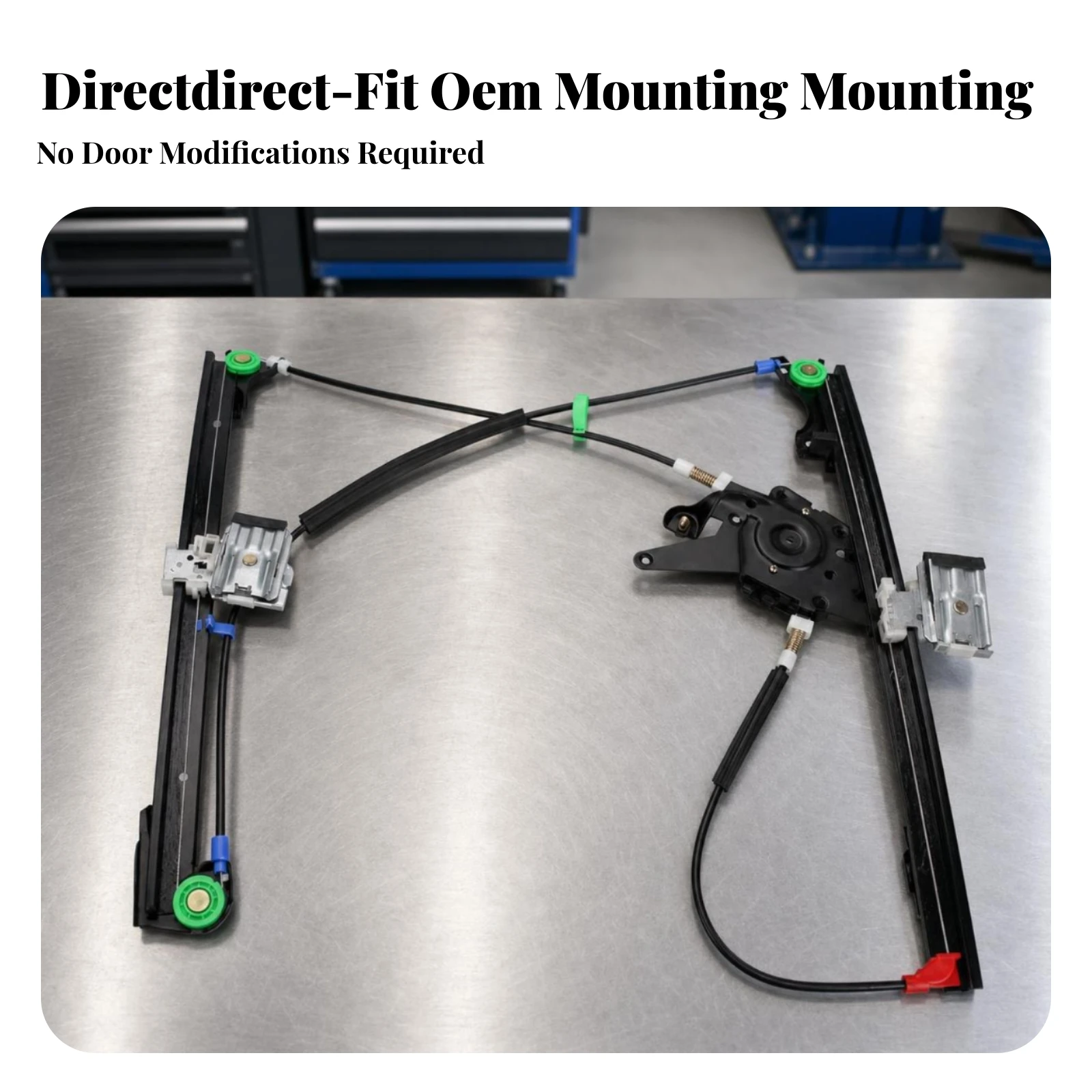 Front Left Window Regulator Smooth Manual Window Regulator Vehicle Glass Lift Mechanism Long-Lasting Long-Lasting