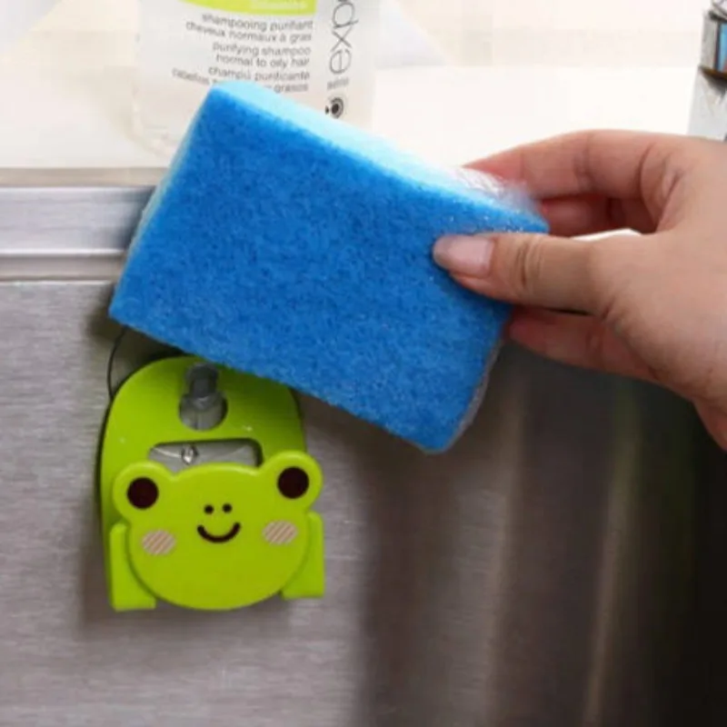 Cartoon Bath Sponge Storage Rack, Cloth Storage Rack, Multi-purpose Sink Rack, Bathroom Miscellaneous Rack, Hook - Detail 1