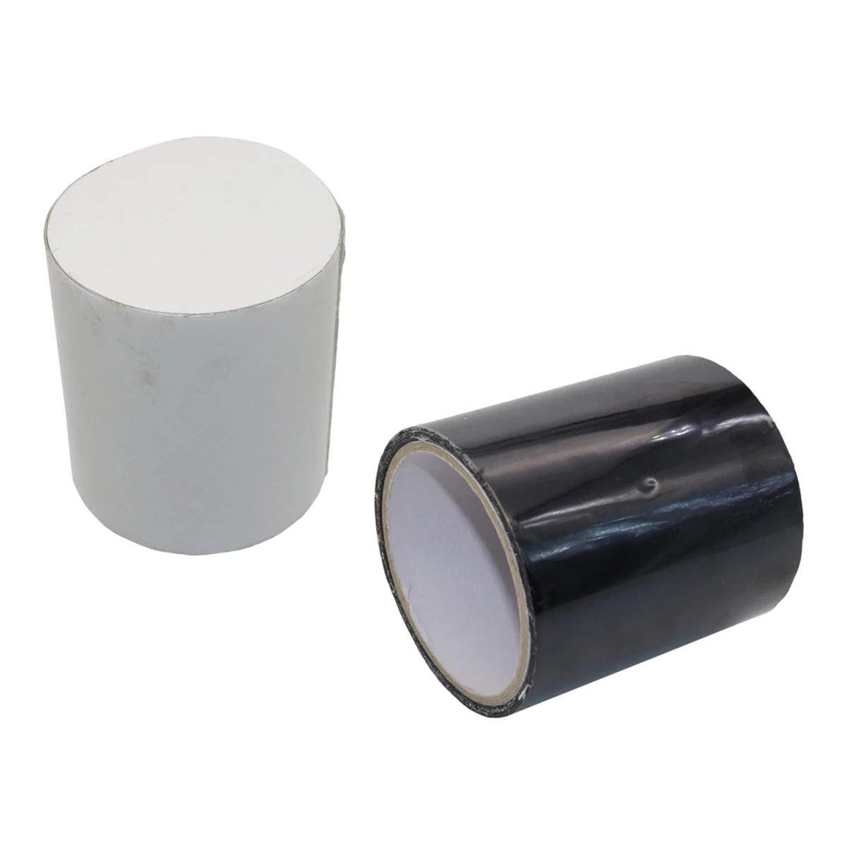 Waterproof PVC Tape Strong Leak Repair Self-Adhesive Tape Water Pipe Anti-Leak Glue Fish Tank Barrel Leak Seal Black/White 1Roll