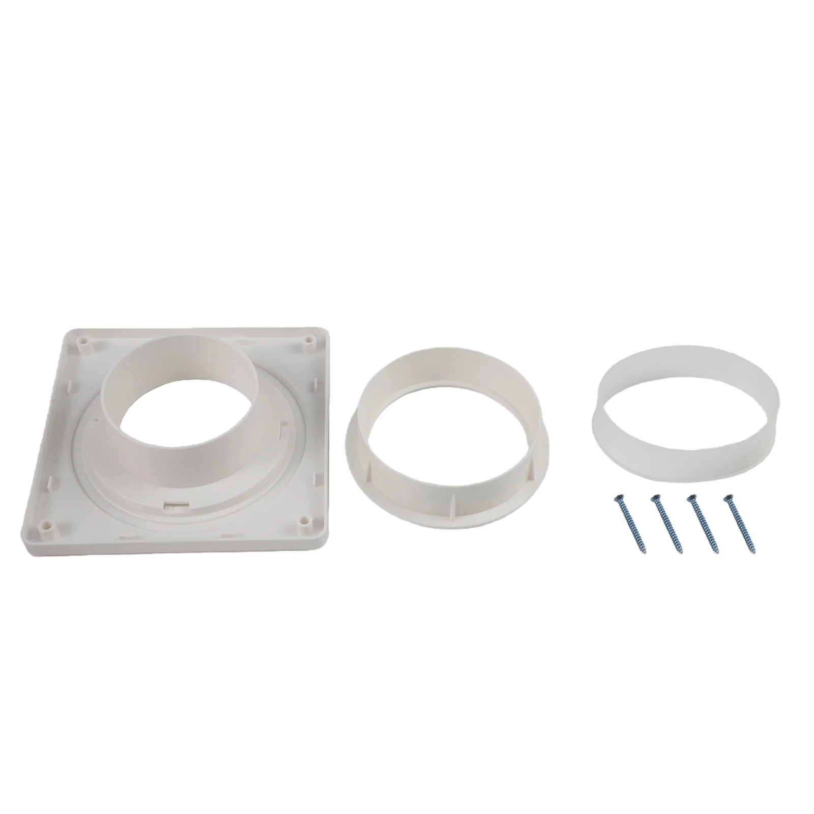 Dryer Vent Wall Plate Quick Connector Kit Fits 4 Inch Tubes Hose Providing and Leak Resistant Ventilation Connection