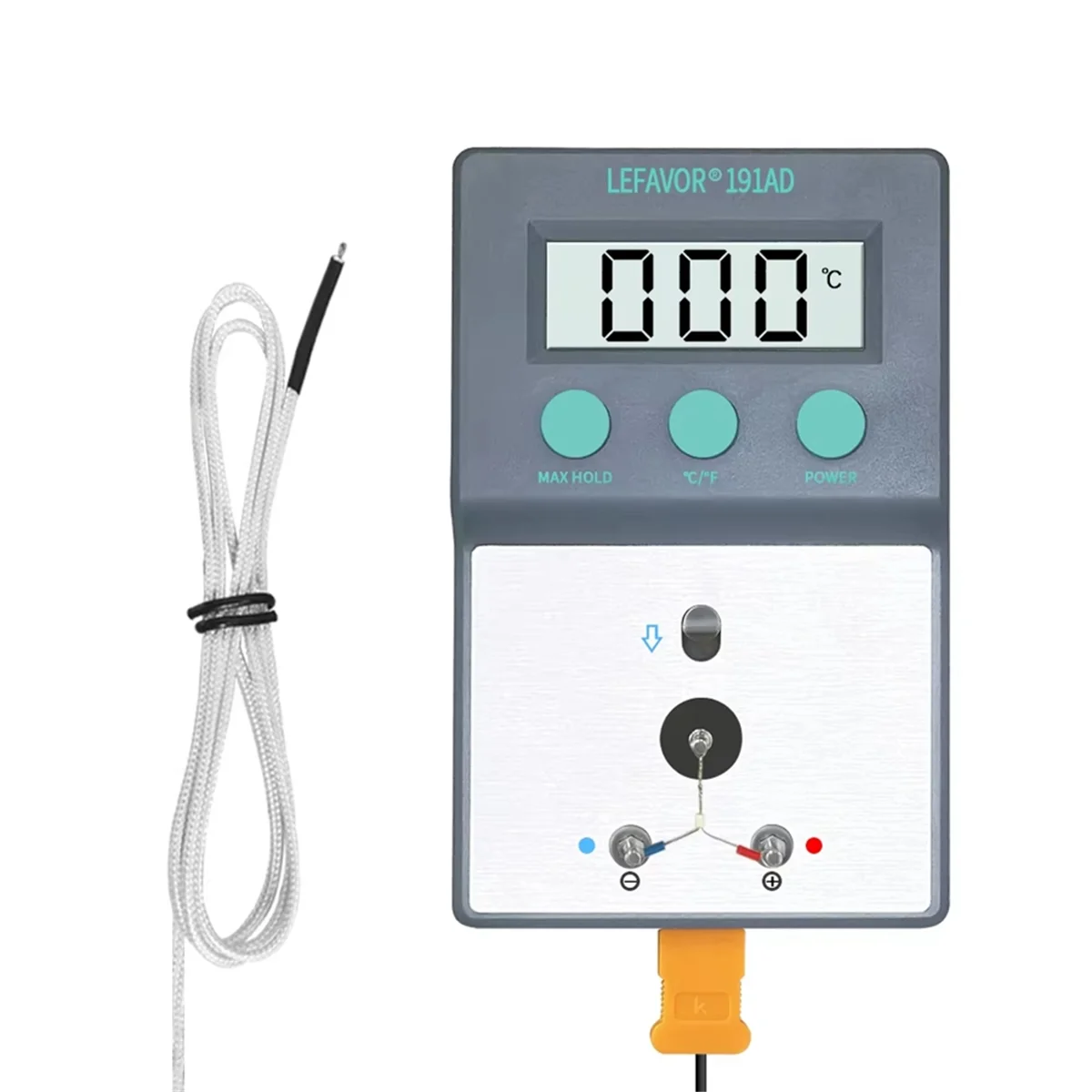 

A04I LF191AD Soldering Iron Tip Thermometer Tester 0-800 C with 5 X Lead Free Sensor K Type Thermocouple C/F Switch