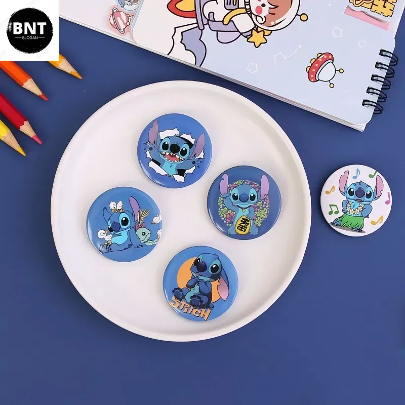 

Disney Brooch Lilo & Stitch Anime Action Figure Cute Cartoon Stitch Brooch Anime Merchandise Clothings Decoration Children Gifts