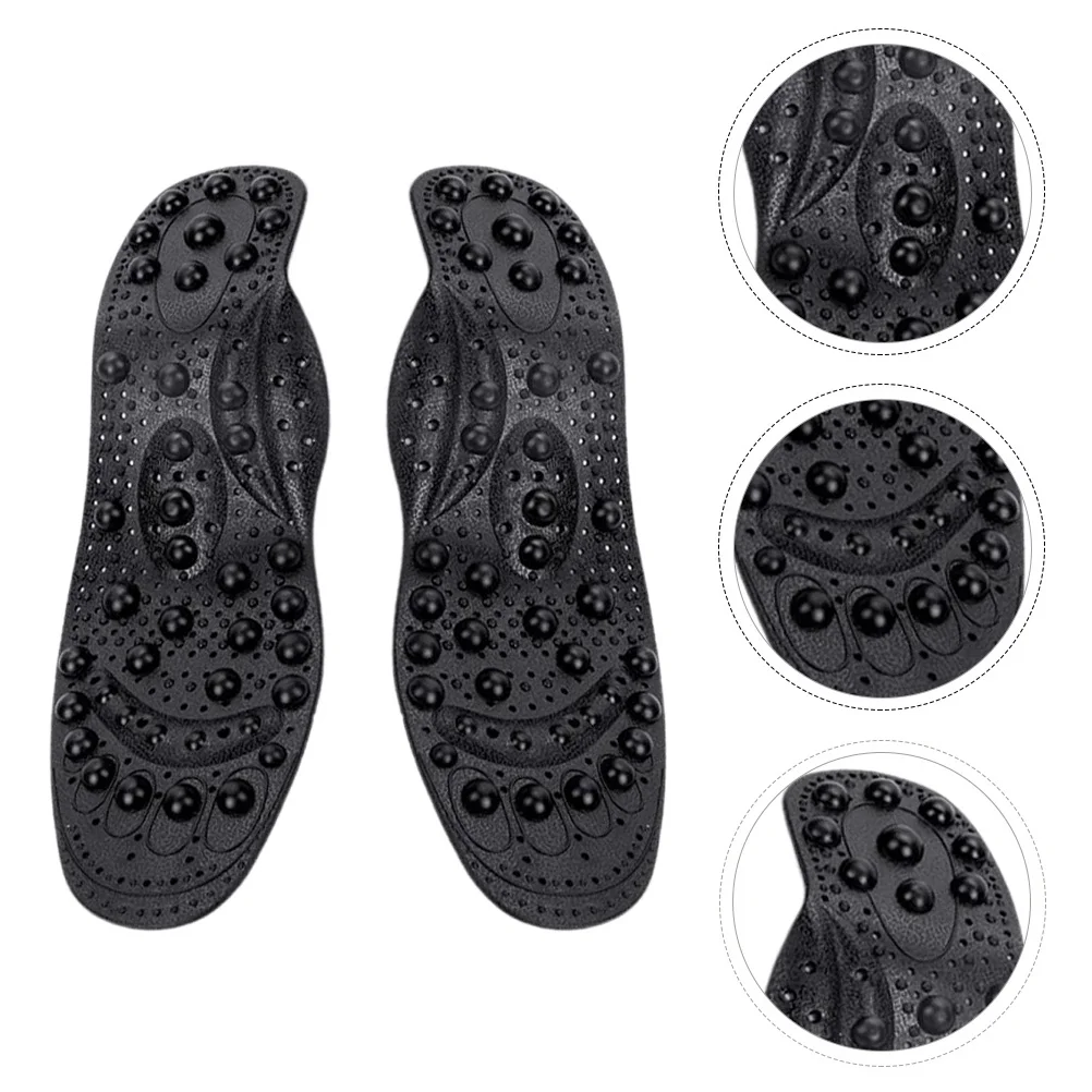 

1 Pair Magnetic Therapy Insoles Pvc Acupoint Foot Massage Comfortable Breathable Health Massaging Insoles For Fatigue Relief