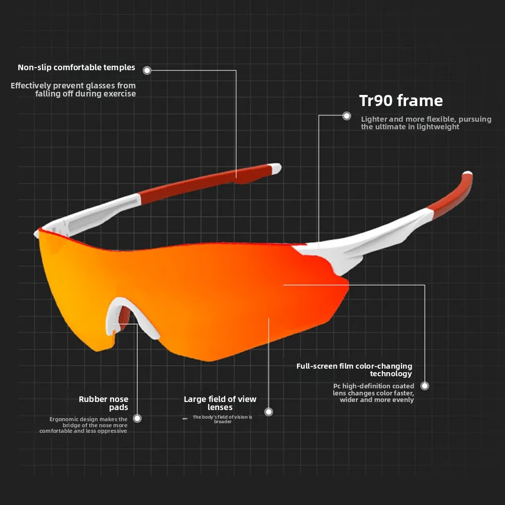 Cycling glasses UV protection sports sunglasses outdoor fishing glasses running sunglasses