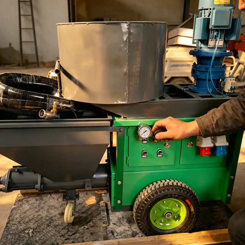 Customized Fireproof Coating Spraying Machine Mortar Spray Pump for Steel Structure Protection