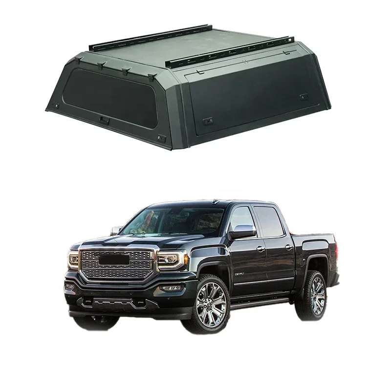 

Pickup Truck Hardtop Steel 4X4 Pick up Bed Canopy Topper With A Free Tent for GMC Sierra/Canyon