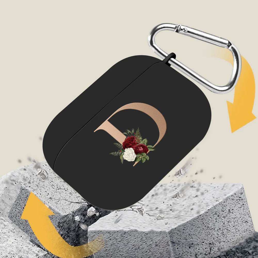 Funda de silicona con letras para Airpods Pro 2, Funda de auriculares para Apple AirPods 1/2th 3 2021, 2023