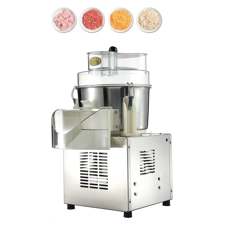 Chili Processing Vegetable Cutting Machine Small Electric Minced Vegetable Maker For Onion Ginger Cabbage Leek Vegetable Pellet
