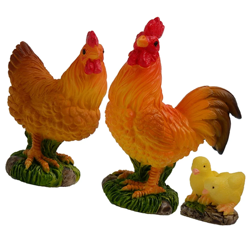 

3 шт., декоративные курицы, из смолы
