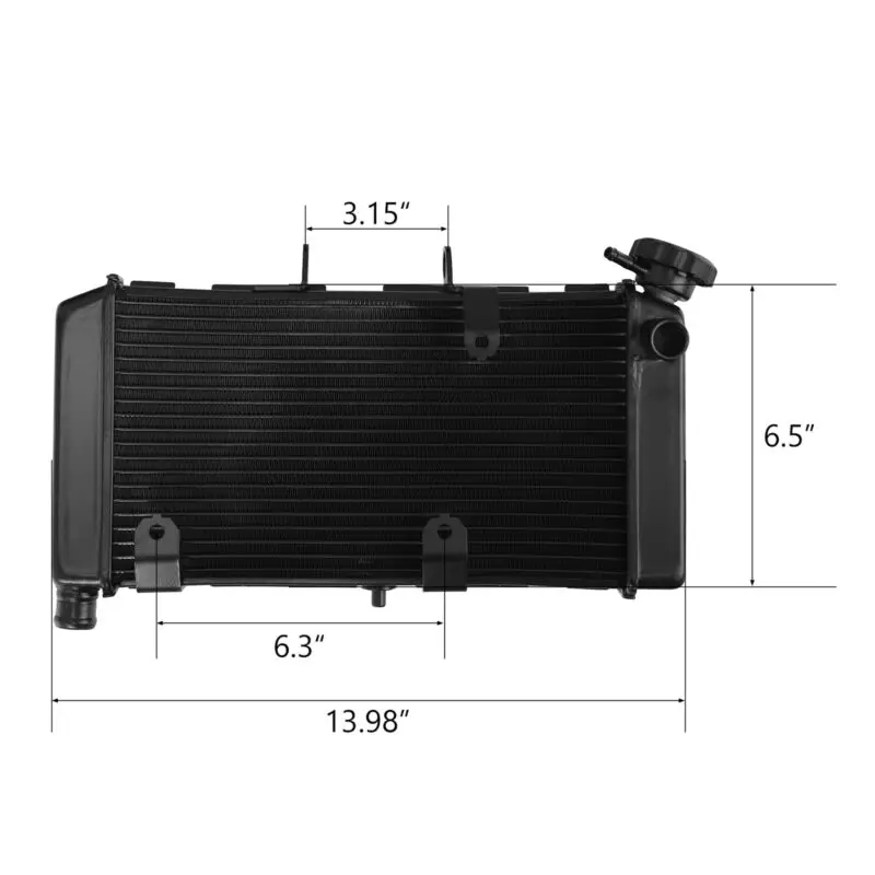 Motorcycle Engine Cooler Cooling Radiator For HONDA NC700X 2012-2017 NC750X 2014-2023