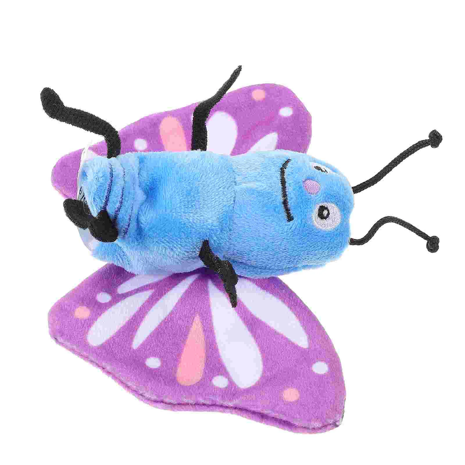 Butterfly Animal Hand Puppet Washing Machine Model Puppets Stuffed Bees Kids Cotton Toddler for