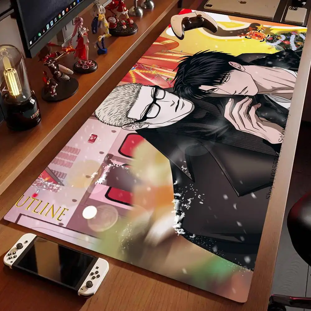 Anime S-Shutline Mousepad Non-slip Suitable For Office Computers Laptops E-sports Game Desk Mats XXL Keyboard