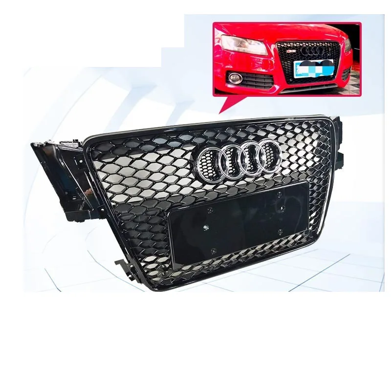 For Audi RS5 Grille Old Model A5 Modified Grille 08 09 10 11 12 A5 B8 Front Bumper Grille A5 Modified RS5