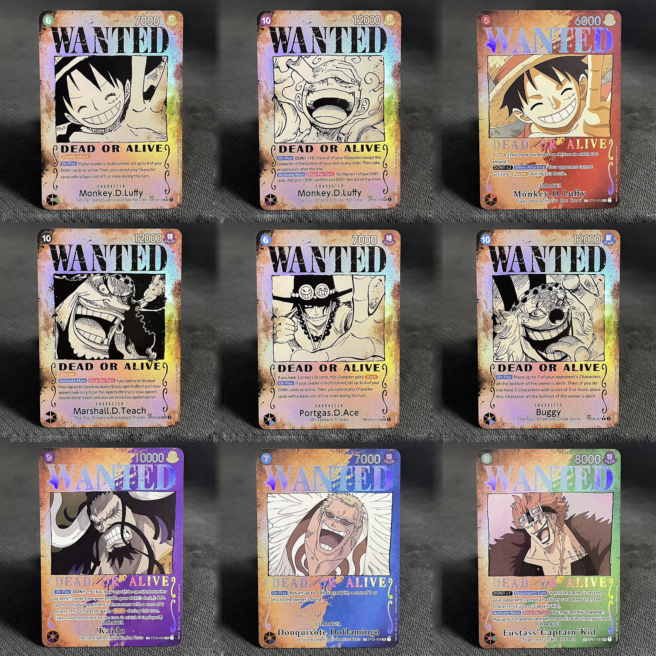 PROYX Wanted Poster Card Complete Set ONE PIECE Card Emperors In