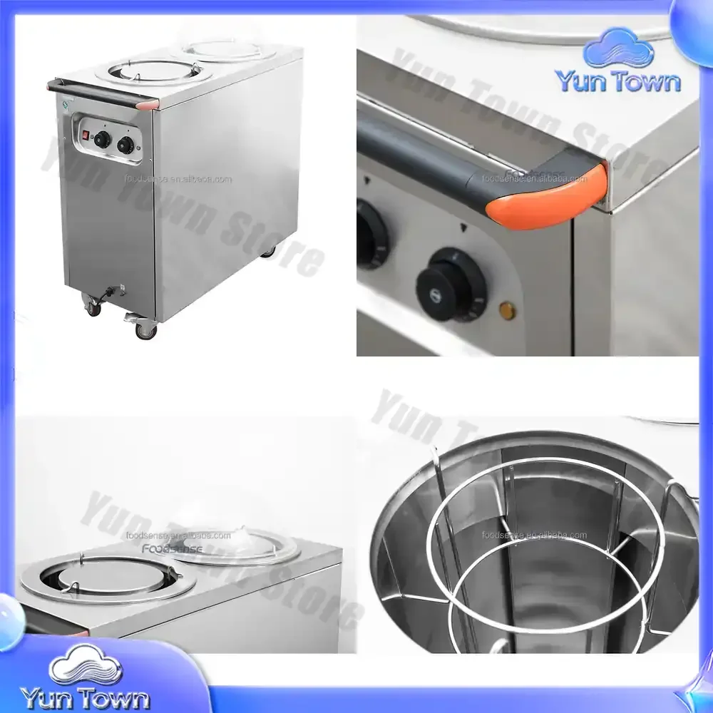 Hotel Restaurant Catering Equipment Plate Warmer Cabinet Trolley Commercial Plate Warmer Cart