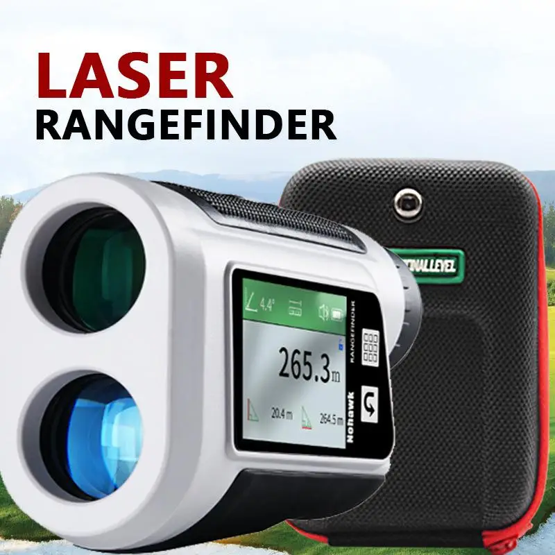 NP-600 Rechargeable Golf Laser Rangefinder Telescope Speed Lock Flag Vibration Touch Screen Version 600m