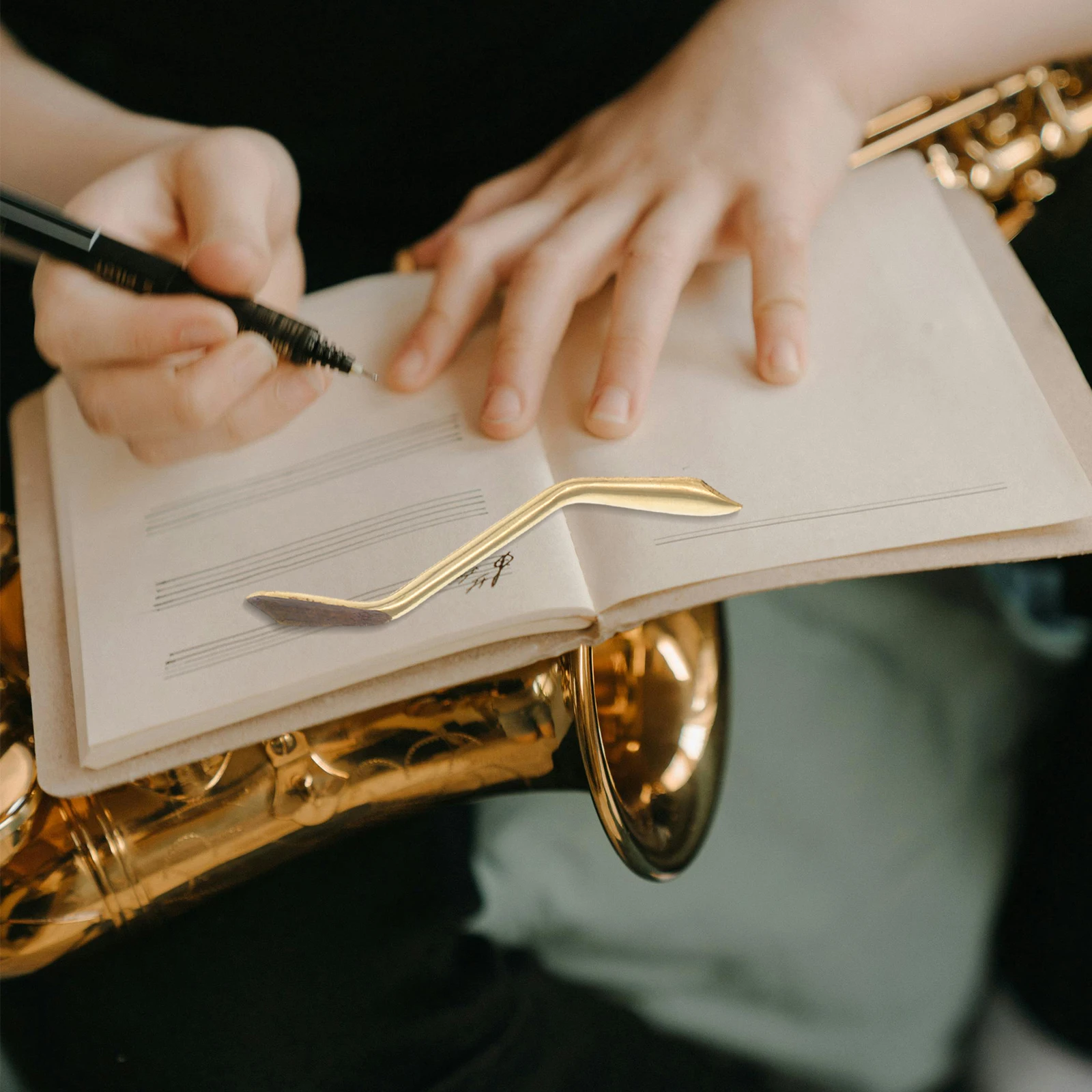 2 قطعة صمام استنزاف صغير أجزاء الآلات الموسيقية استبدال رمح منصات الفلين النحاسية سألها من #3