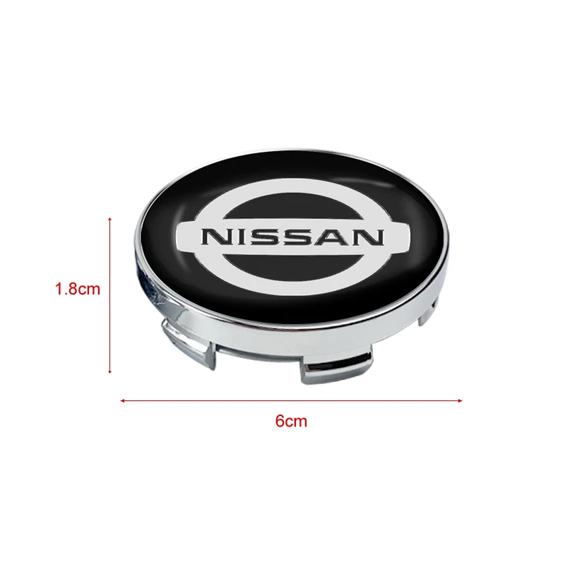 4PCS Auto Wheel Center Hub Tyre Vehicles Caps Cover Rim Sticker Badge For Nissan Nismo GTR Almera X-Trail Xterra Qashqai