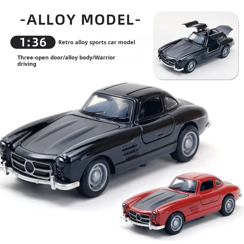 Mercedes Classic Car Alloy Car Diecast Model  Toy Car Central Control Ornaments Children Toy Gift