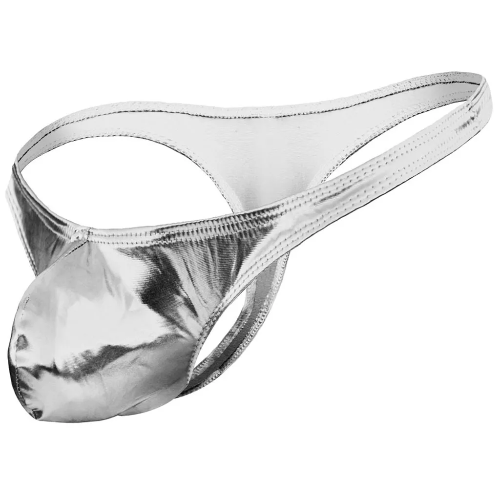

Эротические мужские стринги с Т-образной спинкой для геев, сексуальные U-образные выпуклые трусы с открытыми ягодицами, стринги Homme, блестящие трусы из искусственной кожи, трусы для ночного клуба, манкини