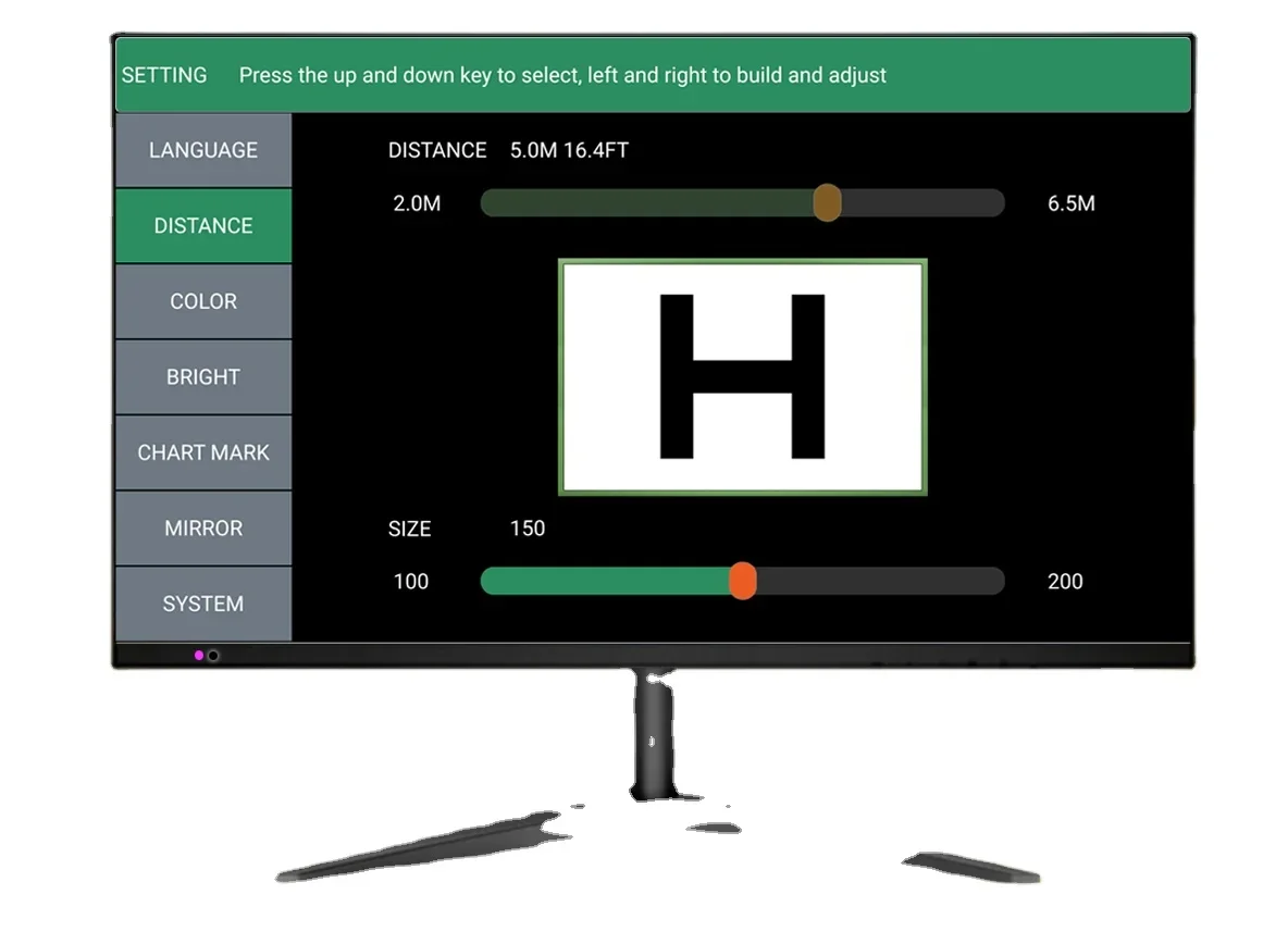 2021 Cheap Ophthalmic 21.5 Inch moni tor Vision Chart Optical Equipment Testing Vision Led Eye Chart Optician Optometrist Chart