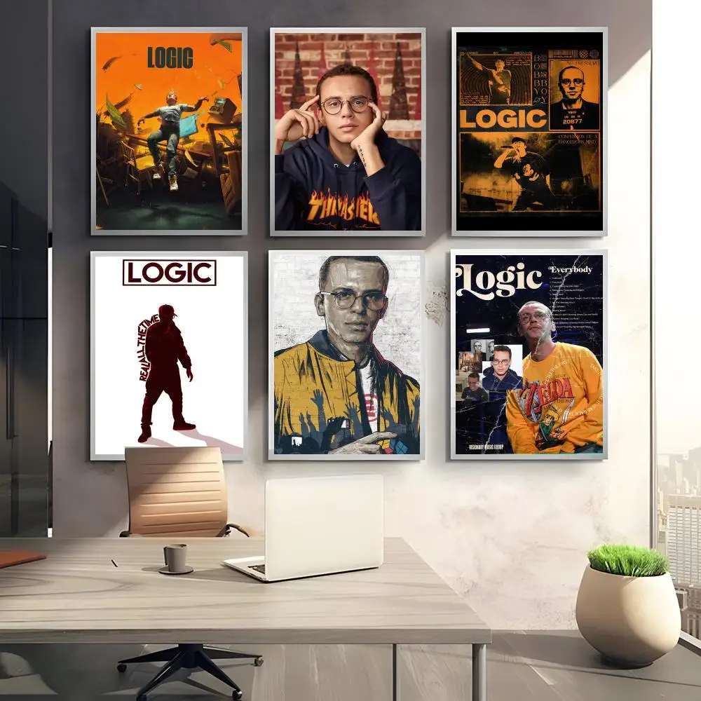 Talented American HipHop Rapper Singer L-Logic Poster HD art sticky wall waterproof home bedroom bar aesthetic decoration