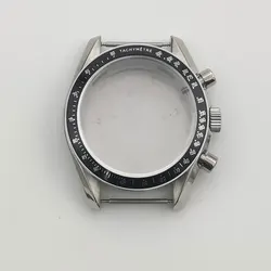 40MM Watch Case Stainless Steel Fit VK63 Quartz Movement watch accessories watch parts Men's Watch Box