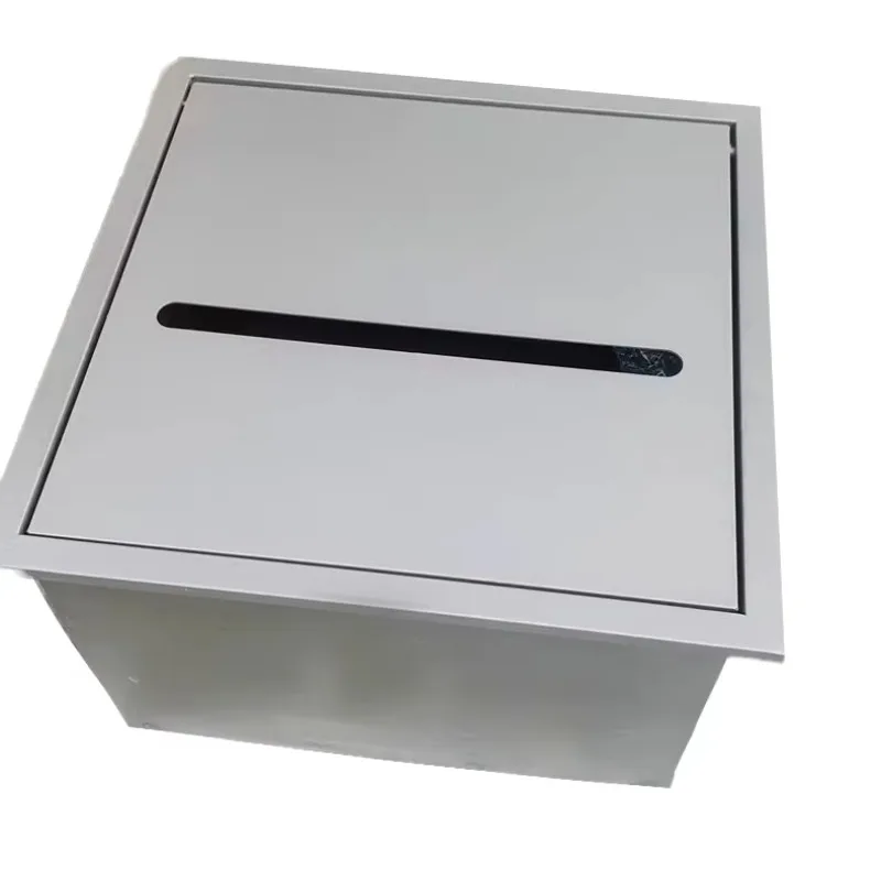 304 stainless steel tissue box sanitary tissue holder dispenser storage embedded wall-mounted niche bathroom
