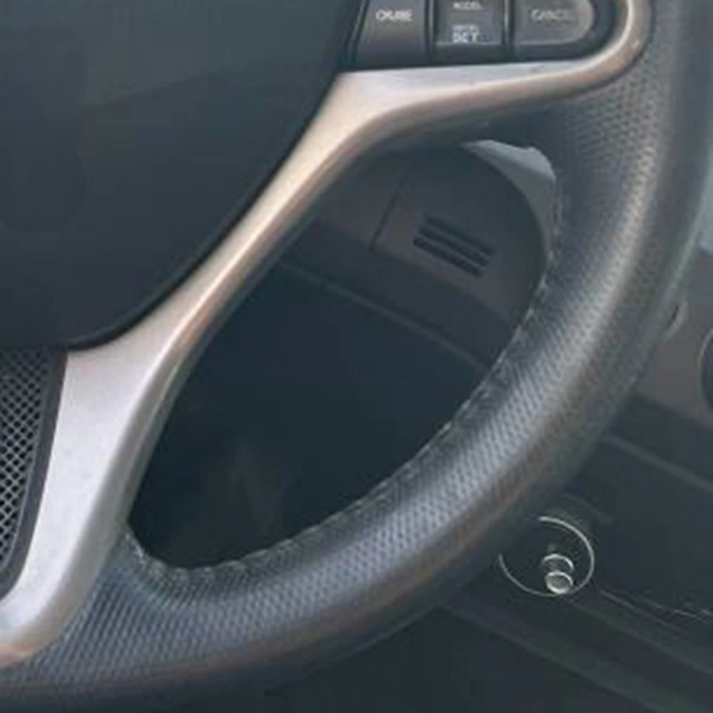 Car Steering Wheel Cover Wrap Anti-Slip Leather Original Steering Wheel Braid For Honda Civic 2005-2011 8th MK8 Car Accessories