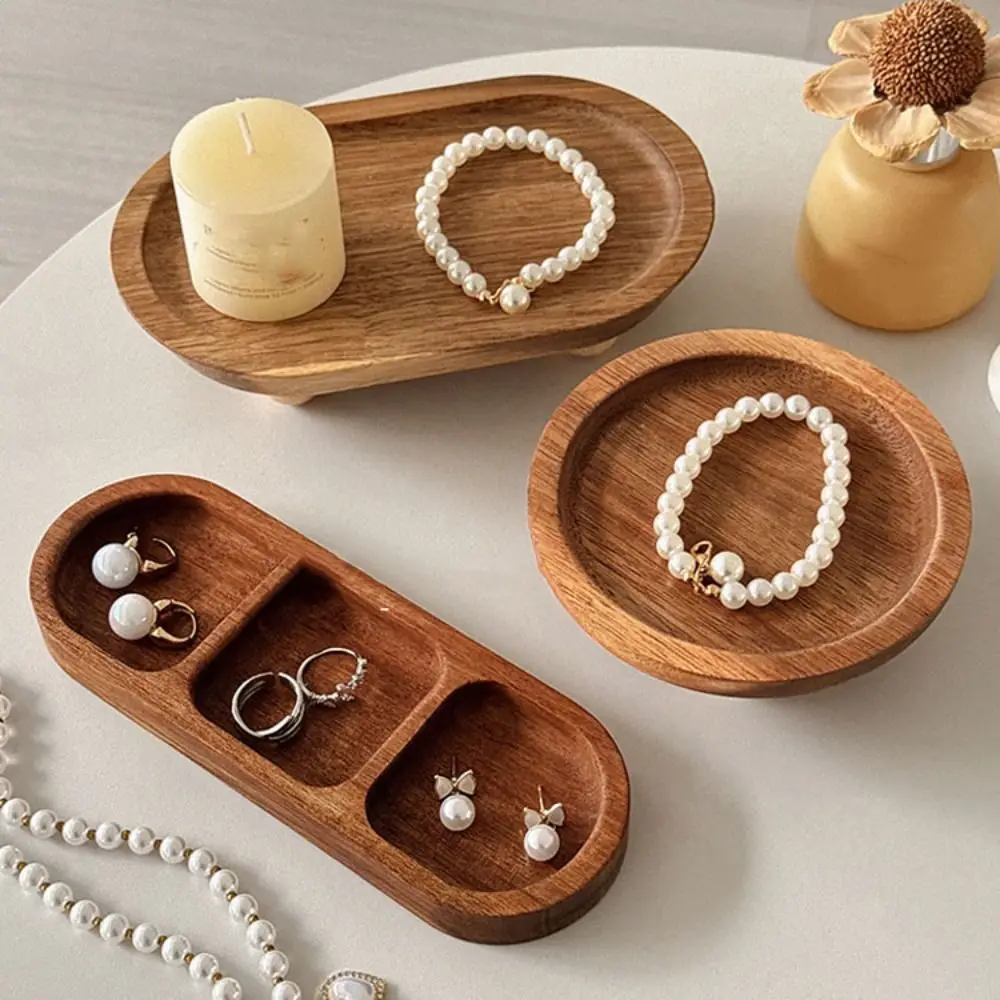 

Fashion Bracelet Wooden Jewelry Tray Necklace Earrings Jewelry Display Stand Storage Case Rings Jewelry Holder Gift