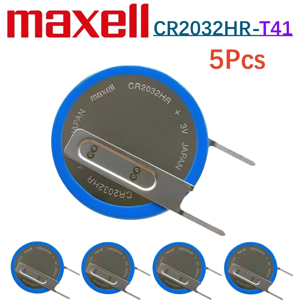Original 5-50Pcs 3V CR2032HR T41 Battery CR2032 T41 Welding For Tire Pressure Monitoring Sensor High Temperature Resistant