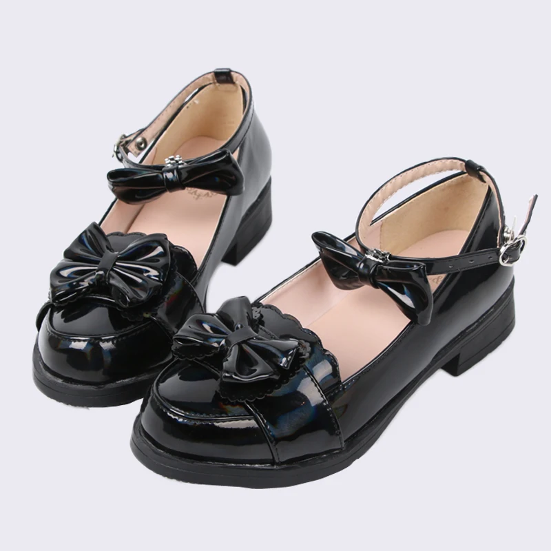 

Japanese Sweet Lolita Shoes Soft Girl College Style Flat Heel Kawaii Girl Cosplay Shoes Comfortable Women Shoes Loli Cosplay