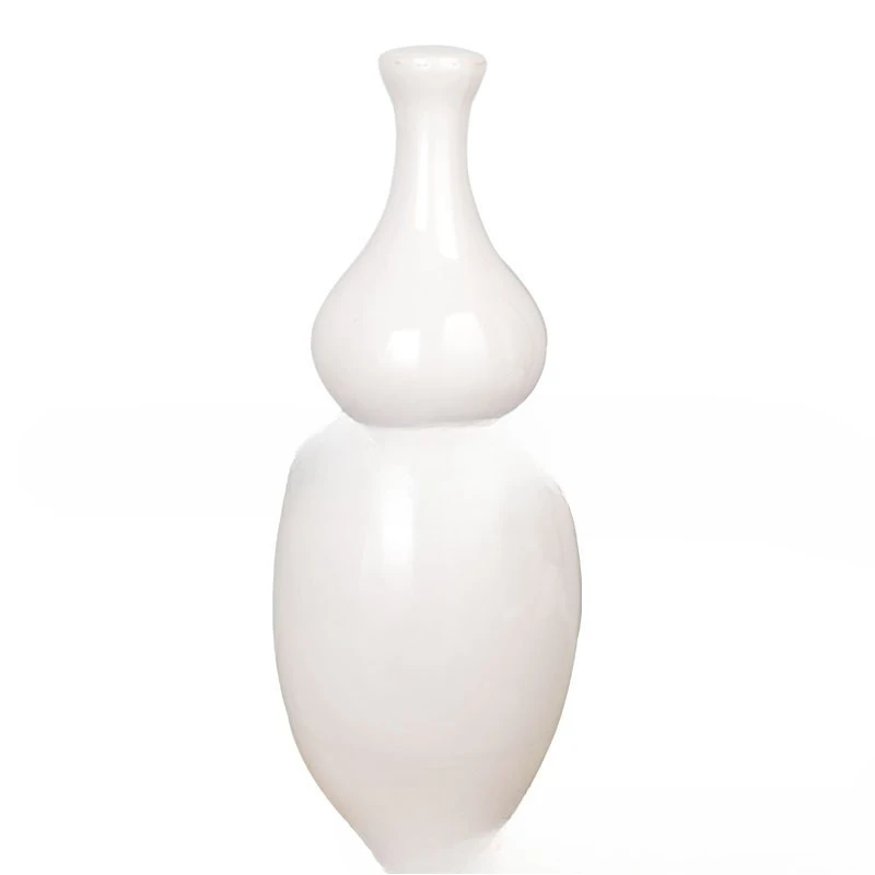 Medium and high temperature color glaze yellow blue white gourd shaped ceramic table lamp base