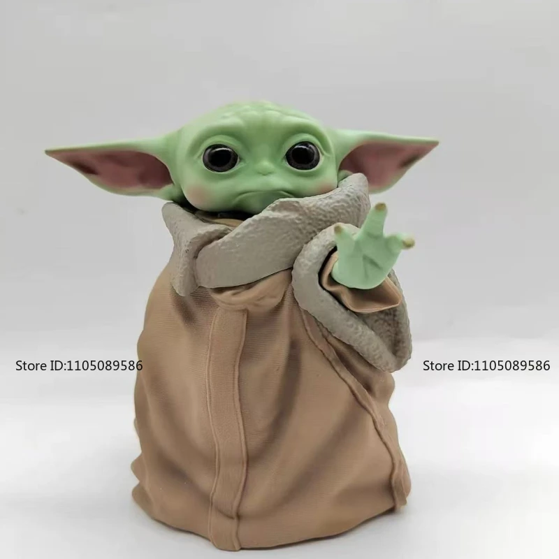 In Stock Star Wars Baby Yoda Grogu Multi-effect Sound Version Dolls Original Movie Character Model Birthday Gift Holiday Figures