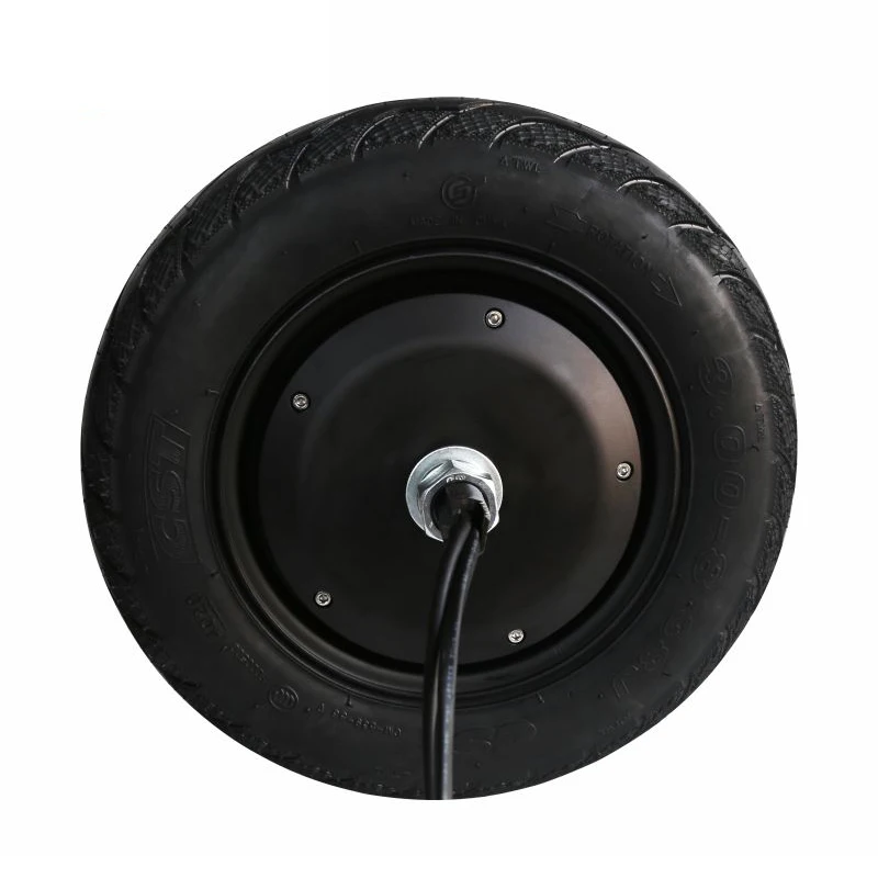 ZLTECH Tanpa Sikat 14 Inci 48V 800W 150RPM 300Kg Beban Tahan Air IP65 Roda Hub Motor Dc dengan Encoder 4096-Wire untuk Robot AMR