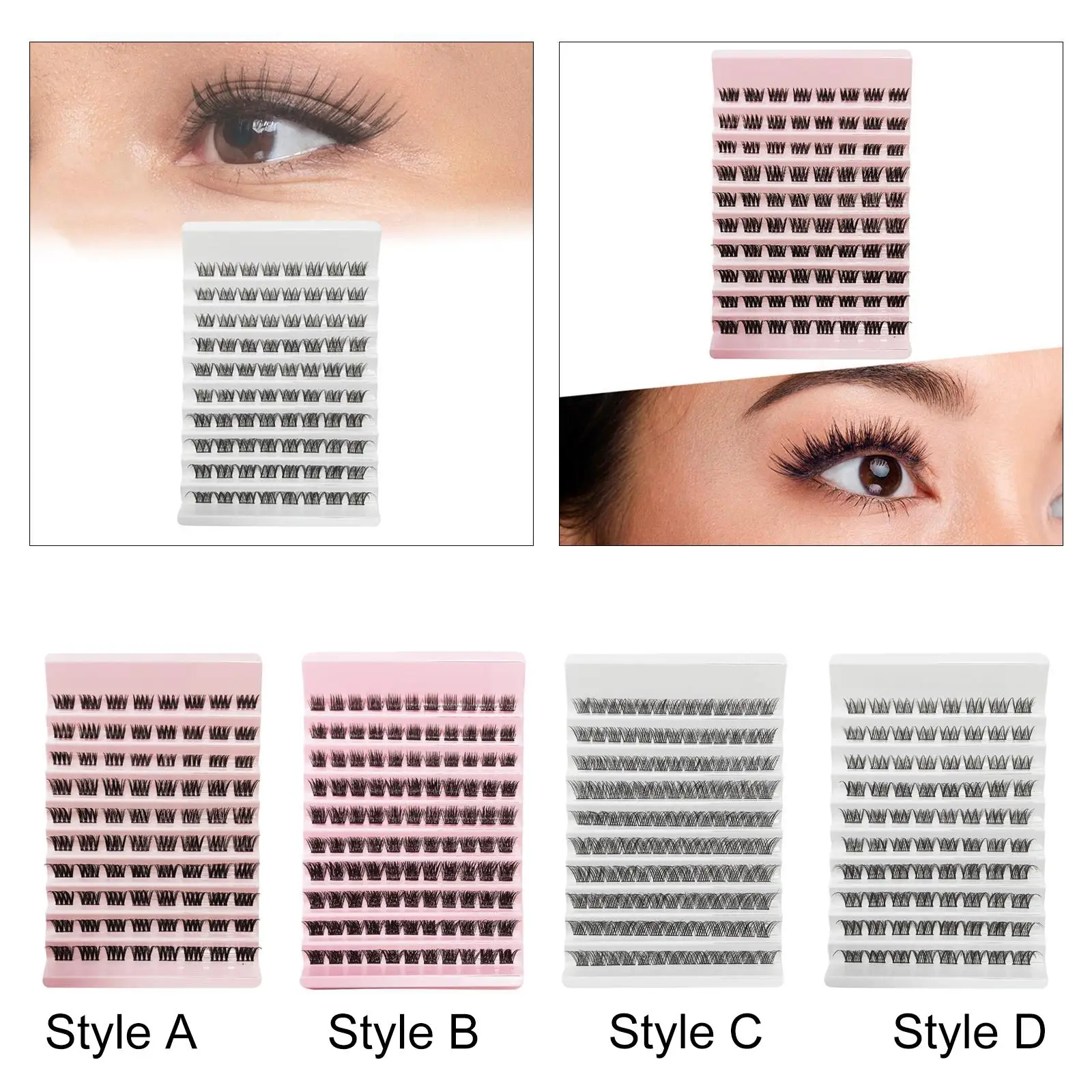 Lash Clusters Diy Comfortabele Wimper Enten Luie Zachte Individuele Wimpers Lash Extensions Voor Banket Party Dating Prom Bruiloft