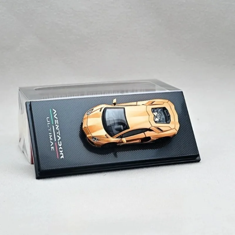 Hobby Fans 1/64 Lamborghini LP780 Aventador Legering Motorvoertuig Speelgoed spuitgieten Metalen Model Collectie Jongen Kerstcadeaus