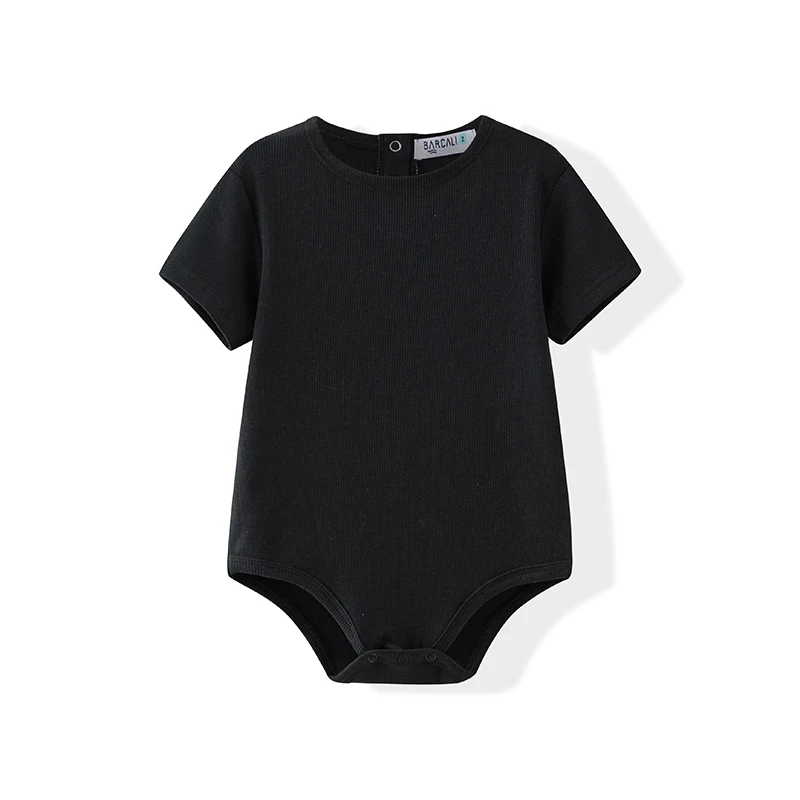 Denim Collection – Black Baby Romper