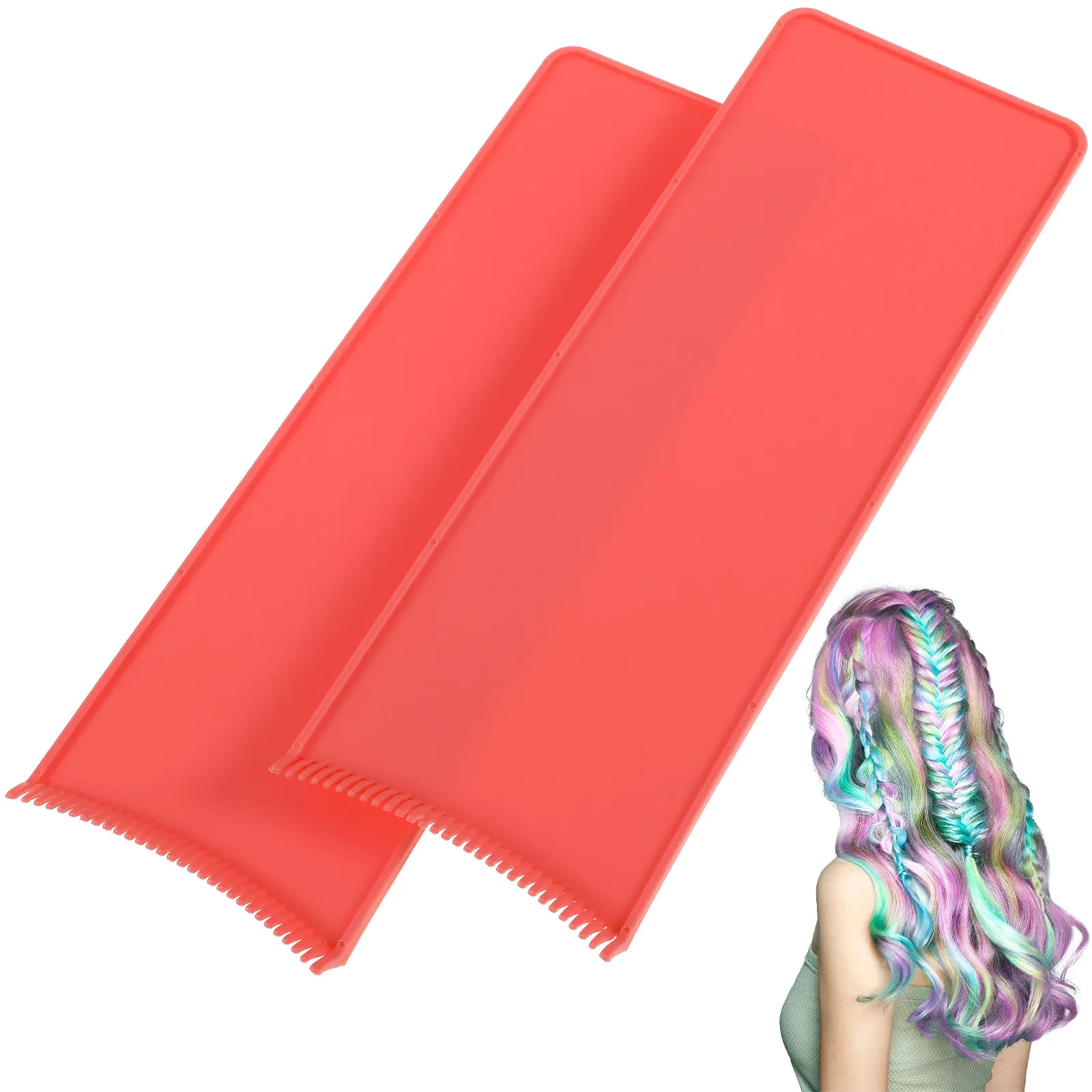 

2 Pcs Highlighting Hairdressing Tools for Coloring Board Highlights Long Dye Bord