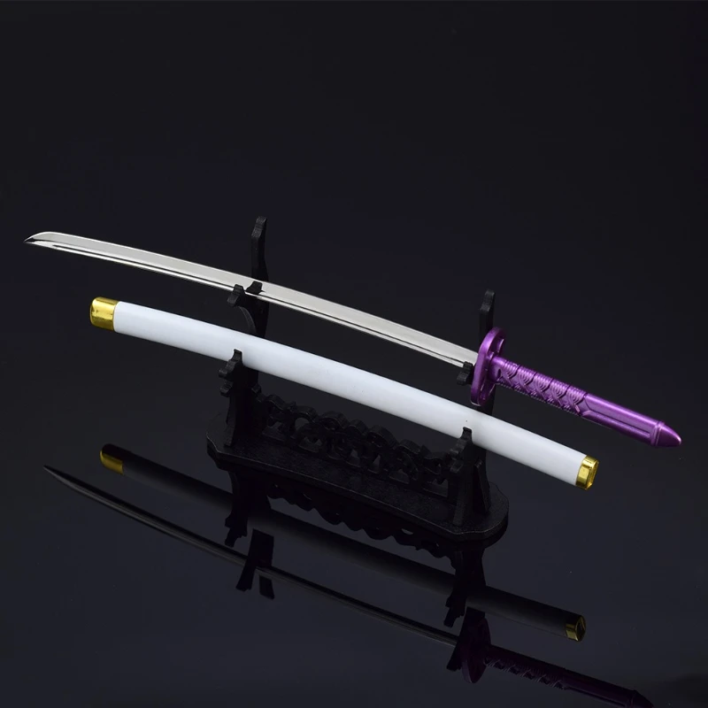 26 cm/10,23 pouces Shinigami Kuchiki Rukia manches enneigées Zanpakuto Anime périphériques japonais Katanas épée arme modèle cadeaux pour les garçons