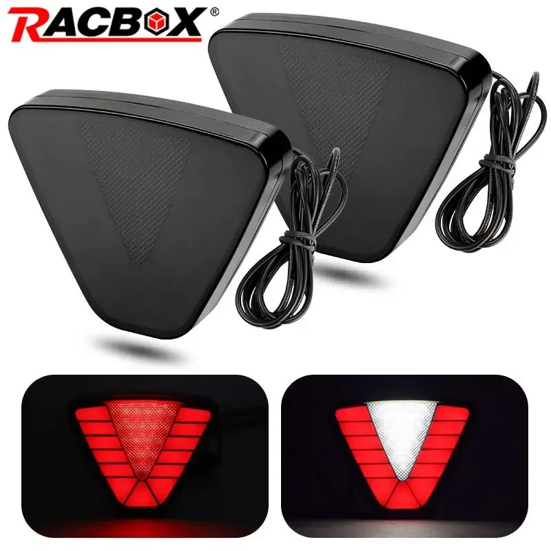 Luzes de freio LED estilo F1 com suporte para carro, motocicleta, ATV, SUV, luzes traseiras de flash, luzes de advertência automotivas, luzes de ré de segurança.