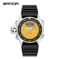 SANDA Casual Style Watches Men Quartz Wristwatch Waterproof Shock Man Watch Relogio Mascuo 3008 Fashion New Sport Men's Watch