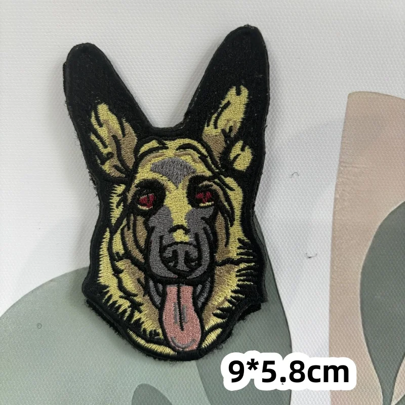 Tactical German Shepherd Embroidered Patch Cute THIS IS FINE\