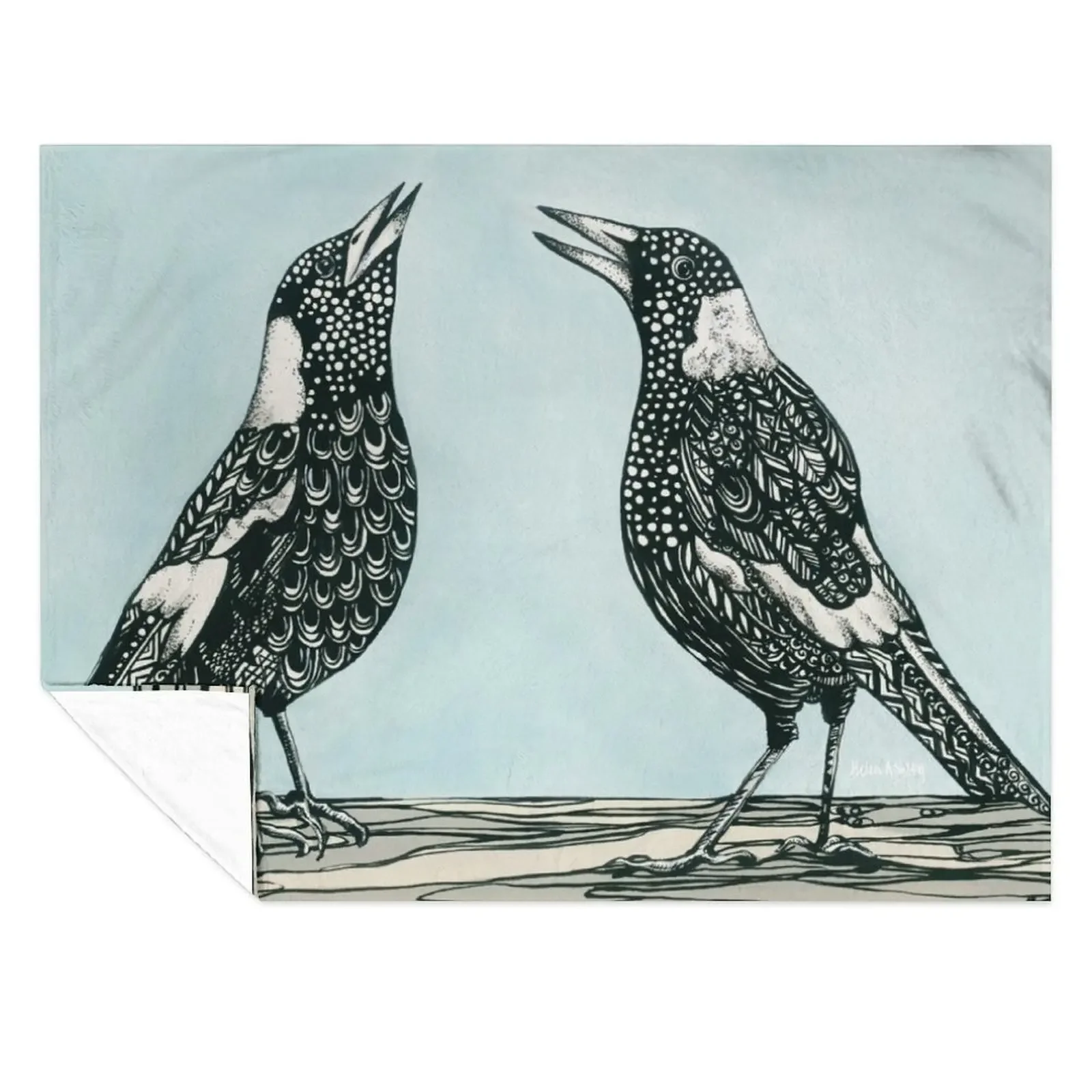 

Magpie Song Throw Blanket Weighted Soft Plush Plaid Thins Luxury Blankets