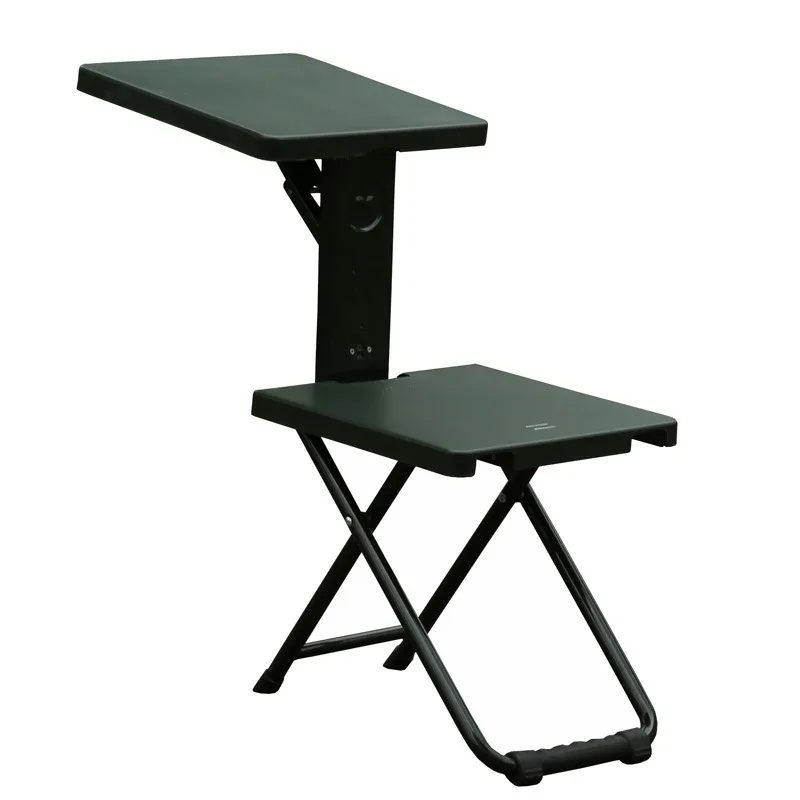 Multifunctional Portable Folding Camping Chair Outdoor Foldable Stool with Writing Board for Study