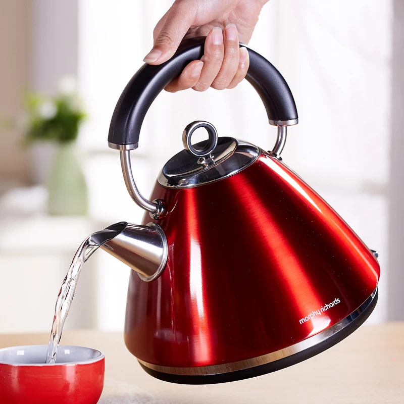 MR7076A ไฟฟ้ากาต้มน้ำ1.5L สแตนเลสหม้อไอน้ำ2200W Underpan ความร้อนกาน้ำชาอัตโนมัติในครัวเรือนปิดกาแฟหม้อ