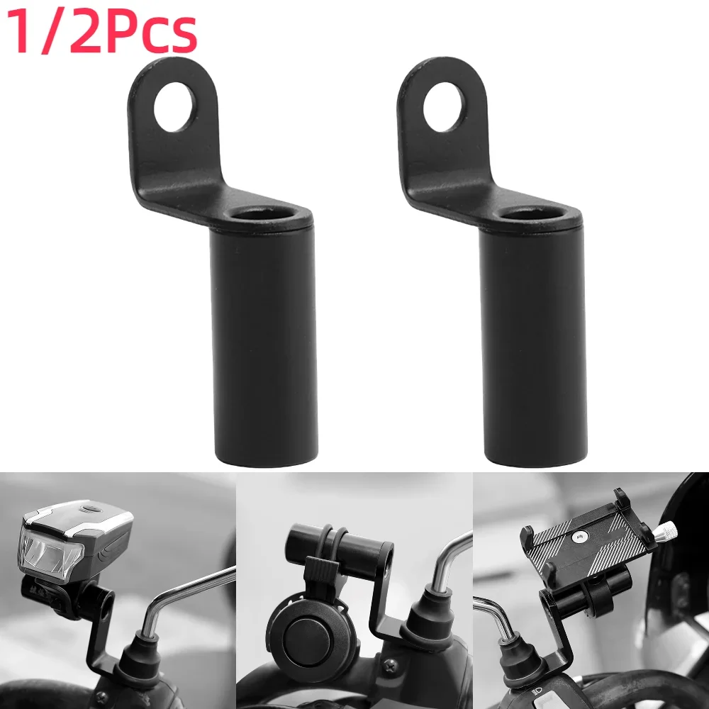 Motorcycle Phone Holder Handlebar Stand Bike Rear View Mirror Mount Extender Security Quick Lock Support Telephone Stand